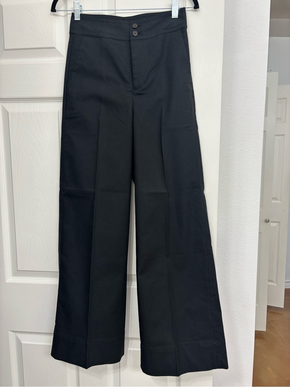 J. Crew Black Wide-Leg Dress Pants